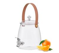 Dispenser di bevande per frigorifero con beccuccio, contenitore per bollitore d'acqua fredda con rubinetto, grande capacità, per alimenti