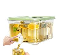 Dispenser di bevande per frigorifero con rubinetto, grande, per uso | Dispenser di succhi per frigorifero, contenitore per bevande, per cucina, ufficio, feste, picnic, campeggio, palestra