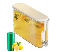 Dispenser di bevande per frigorifero - Liquido da litri, contenitore per bevande per frigorifero con coperchio sigillabile, caraffa d'acqua fredda di grande capacità | Materiale di qualità