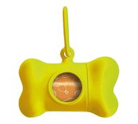 Dispenser di Buste per Animali Domestici United Pets Bon Ton Neon Cane Giallo