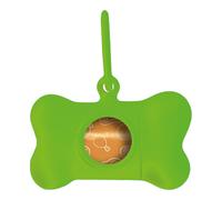 Dispenser di Buste per Animali Domestici United Pets Bon Ton Neon Cane Verde