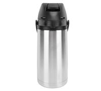 Dispenser di caffè con pompa, distributore termico isolato in acciaio inox per bevande al cioccolato per feste con acqua calda e fredda (1,9 l)