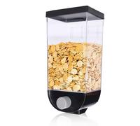 Dispenser di Cereali a Parete, Contenitore Ermetico per la Conservazione degli Alimenti, Contenitore per l'erogazione del Grano a Parete Trasparente(1.5L)