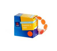 Dispenser di etichette Avery Dot adesivo rimovibile multiuso da 24 mm Arancione