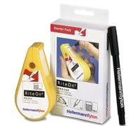 Dispenser di etichette Hellermann Tyton con pennarello indelebile nero - 550-140