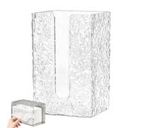 Dispenser Di Fazzoletti A Parete - Carta Autoadesiva, Supporto per Fazzoletti | Stoccaggio Fazzoletti Per Il Viso con Onde D'acqua, Trasparente