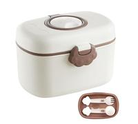 Dispenser di formula per bambini - Contenitore di polvere di latte da 5 pollici per asilo, organizzatore multi -sezione con facile stoccaggio di funzioni di porzione, caramelle, frutta, alimentaz