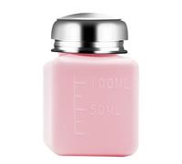 Dispenser di liquido con erogatore di pompaggio, bottiglia da 100-250 ml, per rimuovere le unghie, in acciaio inox, contenitore liquido cosmetico
