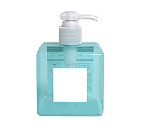 Dispenser di lozione di sapone liquido in plastica riutilizzabile 250/450 ml bottiglia di pompa di stampa ricaricabile blu 250 ml confortevole ed ecologico bellissimo design