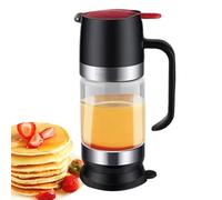 Dispenser di miele in vetro, elegante barattolo per miele, bottiglia di miele in vetro creativo, grande dispenser per sciroppo, accessori per stazioni di caffè, teiera per tè, caffè, cucina