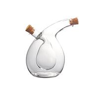 Dispenser di olio e aceto, 2 in 1, barattolo con sughero, 350 ml