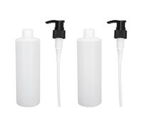 Dispenser di Olio Massaggio Riutilizzabile 2 Pezzi 250ml Pompa per Shampoo Crema Ricaricabile per Riscaldatore di Olio Massaggio Materiale ABS a Prova di Perdite