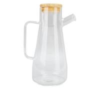 Dispenser di Olio per Cucina, Dispenser di Olio da Cucina Dispenser di Olio con Impugnatura Ergonomica e Vetro Borosilicato Ad Alta Scala Trasparente Antipolvere per Cucina (900ML)