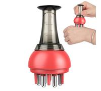 Dispenser di pettine per il trattamento del cuoio capelluto, bottiglia di | olio per capelli con design a prova di perdite per un'applicazione delle radici, massaggiatore portatile per aiutare