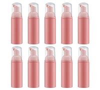 Dispenser di pompa schiumogena vuoto da 60ml per sapone per le mani, detergente per ciglia, shampoo da viaggio (10 pezzi, rosa)