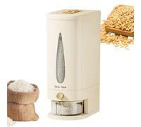 Dispenser di riso 10 kg - Contenitore per cereali | Bin ermetico per pasta, mais, soia e cibo secco, grande organizer per dispensa da cucina per la preparazione dei pasti,