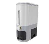 Dispenser Di Riso Grande Contenitore Per La Conservazione Del Riso Da 22 Libbre Con Cassetto Contenitore Per Cereali Per L'Organizzazione Della Cucina Domestica (Grigio)