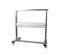 Dispenser di rotolo di pluriball con ruote, rack di supporto per film EPE resistente, supporto manuale per film estensibile, capacità di carico 400 kg
