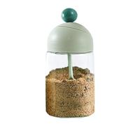 Dispenser Di Sale E Pepe, Dispenser Di Sale Di Trasparente, Dispenser Di Ghiaccio Di Facile Accesso Con Coperchio E Cucchiaio, Saliera Singola Multifunzionale Per Zucchero, Ingredienti E