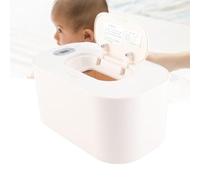 Dispenser di Salviette per Neonati, Scalda Salviette per Neonati con Controllo della Temperatura Portatile per i Viaggi (WHITE)