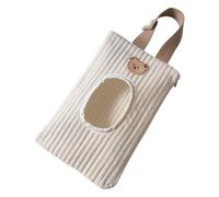 Dispenser di salviette per neonati trapuntate in cotone HTU, custodia da appendere per salviette umide per la mamma (orso bianco) (style1)