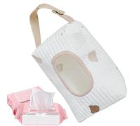 Dispenser di salviette portatile, sacchetto di salviettine ricaricabile - Borsa riutilizzabile per salviettine umidificate,Custodia per salviettine con borsa per pannolini di grande capacità, borsa re
