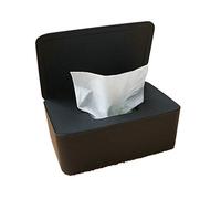 Dispenser di salviette umidificate mantiene le salviette fresche con coperchio sigillato per casa e ufficio (nero)