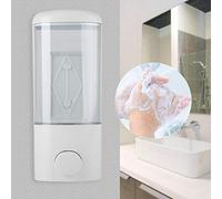 Dispenser di Sapone a Parete 500ml, Dispenser di Sapone Liquido Ricaricabile Manuale per Shampoo e Gel Doccia