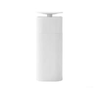 Dispenser di sapone a pressione, 500 ml, per gel doccia, shampoo e sapone liquido, bocca larga per un facile riempimento, resistente alle perdite, per bagno e cucina (bianco)