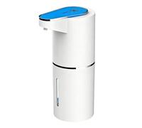 Dispenser di sapone attivo, 350 ml, design ricaricabile, blu | Batteria ricaricabile 1200mAh per l'installazione del controsoffitto del bagno, costruzione dell'ABS