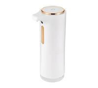 Dispenser di sapone automatico, 250 ml, 1200 mAh, batteria ricaricabile, dispenser sapone cucina, per bagno, cucina, hotel (bianco)