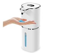 Dispenser di sapone automatico, 380 ml, erogatore di sapone elettrico con sensore a infrarossi, distributore automatico di sapone a parete, ricaricabile USB, IPX5, impermeabile per cucina, bagno