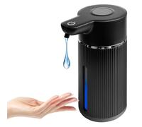 Dispenser di sapone automatico, 420 ml, distributore automatico di sapone, erogatore di sapone elettrico con sensore, dispenser di sapone a parete, 4 livelli regolabili per cucina, bagno, ristorante