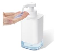 Dispenser di sapone automatico con sensore a infrarossi elettrico: 400 ml Automatico No Touch Dispenser Soap con batteria di ricarica USB per bagno, cucina, casa bianca