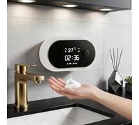 Dispenser di Sapone Automatico con Sensore Intelligente Dispenser di Sapone Ricaricabile USB IPX5 Impermeabile 3 livelli di regolazione del volume di schiuma 450 ml per Cucina e Bagno