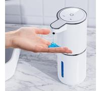 Dispenser di sapone automatico da 380 ml, dispenser di sapone automatico senza contatto, ricaricabile USB con sensore di movimento a infrarossi, per bagno, cucina, ufficio