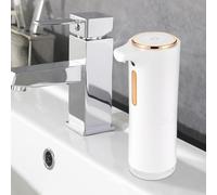 Dispenser di sapone automatico, distributore di sapone elettrico ricaricabile con sensore a infrarossi, distributore automatico di sapone bianco