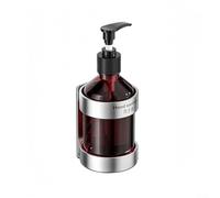 Dispenser di sapone, bottiglia manuale a pompa da parete in acciaio inox 304 con supporto per shampoo, gel doccia, bagno, cucina (1 bottiglia)