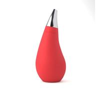Dispenser di sapone comprimibile da cucina, bagno, bottiglia a forma di goccia (rosso, ~200 ml)