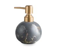 Dispenser di sapone con modello in marmo ceramico 300ml Pompa for lozione ricaricabile for controsoffitto for il bagno(Grijs)