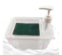 Dispenser di sapone con porta spugna - e organizer 2 in 1, pompa per lavello da cucina ricaricabile Base antiscivolo Grande capacità | Set manuale multifunzionale per la casa, il bag