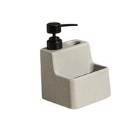 Dispenser di sapone con porta spugna in ceramica portatile per la