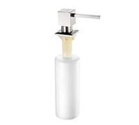 Dispenser di sapone Cucina di sapone distributore di detersivo bottiglia Sink Accessori Detergente bottiglia in acciaio inox pompa testa 350 Ml(B)