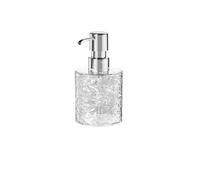 Dispenser di sapone da bagno di lusso, flacone con pompa manuale riutilizzabile, contenitore for gel doccia trasparente e liquido vuoto(S-circle)
