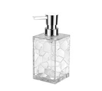 Dispenser di sapone da bagno di lusso, flacone con pompa manuale riutilizzabile, contenitore for gel doccia trasparente e liquido vuoto(Transparent)