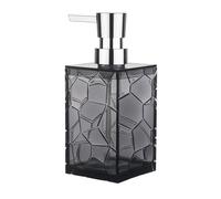 Dispenser di sapone da bagno di lusso, flacone con pompa manuale riutilizzabile, contenitore for gel doccia trasparente e liquido vuoto(Black)