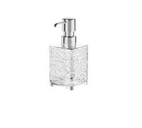 Dispenser di sapone da bagno di lusso, flacone con pompa manuale riutilizzabile, contenitore for gel doccia trasparente e liquido vuoto(S-square)