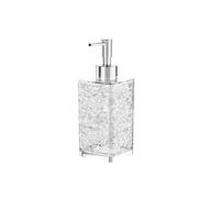 Dispenser di sapone da bagno di lusso, flacone con pompa manuale riutilizzabile, contenitore for gel doccia trasparente e liquido vuoto(L-square)