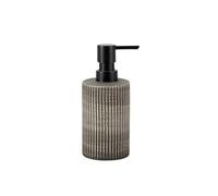 Dispenser di sapone da bagno in ceramica, realizzato a mano, liquido spazzolato, moderno, semplice, lozione in stile nordico, dispenser artistico per gel doccia (colore scuro)