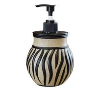 Dispenser di sapone da bagno | Zebra dispenser di sapone per bagno - 400 ML contenitore retrò ricaricabile con dispenser per pompa per bagno doccia soggiorno olio lozione